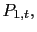 $ P_{1,t},$