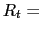 $\displaystyle R_{t}=$