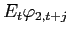 $ E_{t}\varphi_{2,t+j}$