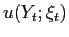 $\displaystyle u(Y_{t};\xi_{t})$