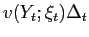 $ v(Y_{t};\xi_{t})\Delta_{t}$
