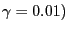 $ \gamma=0.01)$