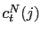 $ c_{t}^{N}(j)$
