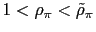 $ 1<\rho_{\pi}<\tilde{\rho}_{\pi}$