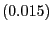 $ (0.015)$