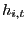 $ h_{i,t}$