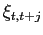 $ \xi_{t,t+j}$