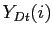 $ Y_{Dt}(i)$