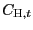 $ C_{\text{\textsc{H}},t}$
