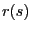 $ r(s)$