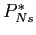 $ P_{Ns}^{\ast}$