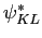 $ \psi_{KL}^{\ast}$