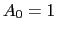 $ A_{0}=1$