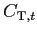 $ C_{\text{\textsc{T}},t}$