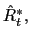 $ \hat{R}_{t}^{\ast},$