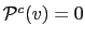 $ \mathcal{P}^{c}(v)=0$