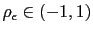 $ \rho_{\epsilon}<-1$