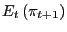 $ E_{t}\left( \pi_{t+1}\right) $