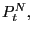 $ P_{t}^{N},$
