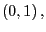 $ \left( 0,1\right) ,$