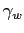 $ \gamma_{w}$