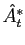 $ \hat {A}^{*}_{t}$