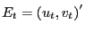 $ E_{t}=\left( u_{t},v_{t}\right) ^{\prime}$