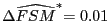 $ {\small\Delta} \widehat{FSM}^{\ast}{\small =0.01}$