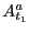 $ A_{t_{1}}^{a}$