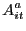$\displaystyle A_{it}^{a}$