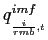$ q_{_{\frac{i}{rmb},t} }^{imf}$