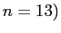 $ n=13)$