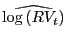 $ \widehat{\log\left( RV_{t}\right) }$