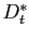 $ D^{*}_{t}$