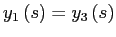 $ y_{1}\left( s\right) =y_{3}\left( s\right) $