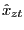 $ \hat{x}_{zt}$