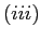 $ \left( iii\right) $