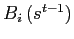 $ B_{i}\left( s^{t-1}\right) $