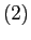 $ \left( 2\right) $