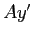 $ Ay^{\prime}$