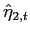 $ \hat{\eta}_{2,t}$