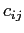 $ c_{ij}$