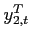 $y^T_{2,t}$