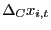 $ \Delta_{C}x_{i,t}$