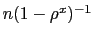 $ n(1-\rho^{x})^{-1}$