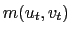 $ m(u_{t},v_{t})$