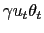 $ \gamma u_{t} \theta_{t}$