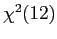 $ \chi^{2}(12)$