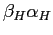 $ \beta_{H}\alpha_{H}$