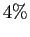 $ 4\%$